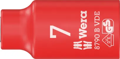 Wera 004951 Nástrčná hlavice 3/8" 7 mm typ 8790 B Zyklop VDE, izolovaná (W05004951001)