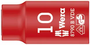 Wera 004954 Nástrčná hlavice 3/8" 10 mm typ 8790 B Zyklop VDE, izolovaná (W05004954001)