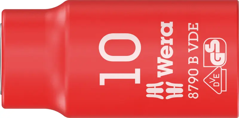 Wera 004954 Nástrčná hlavice 3/8" 10 mm typ 8790 B Zyklop VDE, izolovaná (W05004954001)