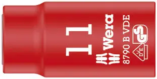 Wera 004955 Nástrčná hlavice 3/8" 11 mm typ 8790 B Zyklop VDE, izolovaná (W05004955001)