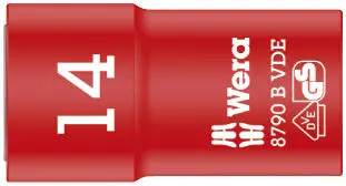 Wera 004958 Nástrčná hlavice 3/8" 14 mm typ 8790 B Zyklop VDE, izolovaná (W05004958001)