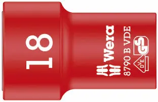 Wera 004962 Nástrčná hlavice 3/8" 18 mm typ 8790 B Zyklop VDE, izolovaná (W05004962001)
