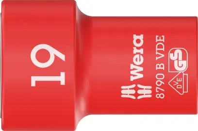 Wera 004963 Nástrčná hlavice 3/8" 19 mm typ 8790 B Zyklop VDE, izolovaná (W05004963001)