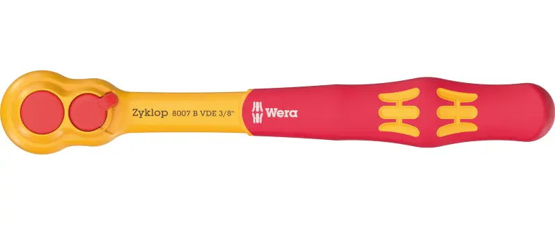 Wera 004966 Ráčna Zyklop 3/8" typ 8007 B VDE, izolovaná, přepínací (W05004966001)