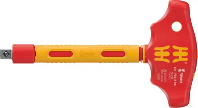 Wera 005122 Šroubovák s příčnou rukojetí, izolací VDE a funkcí ráčny pro nástrčné hlavice 3/8" typ 410 i VDE B RA (W05005122001)