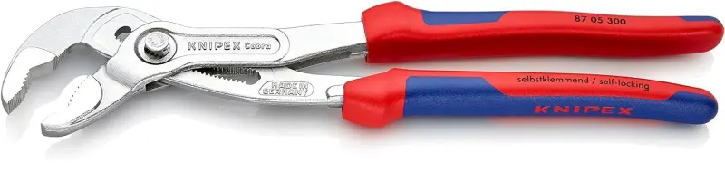 Kleště Knipex 87 05 300 trubkové "COBRA" chrom. (K 87 05 300)