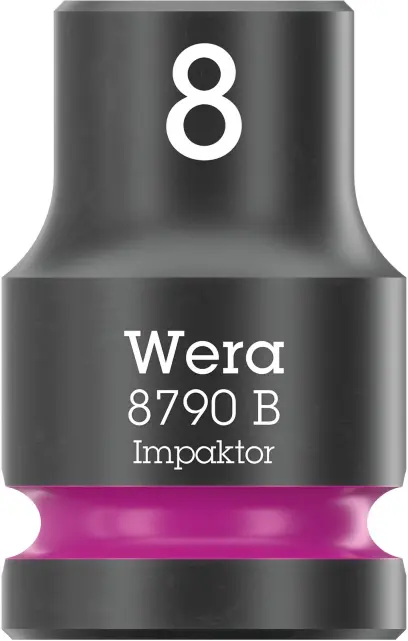 Wera 005500 Nástrčná hlavice 3/8" 6hran 8,0 mm Impaktor 8790 B, rázová (W05005500001)