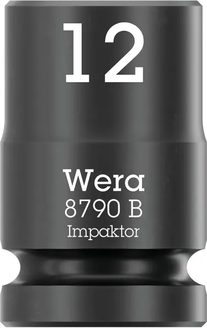 Wera 005503 Nástrčná hlavice 3/8" 6hran 12,0 mm Impaktor 8790 B, rázová (W05005503001)