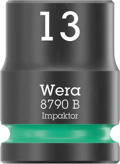 Wera 005504 Nástrčná hlavice 3/8" 6hran 13,0 mm Impaktor 8790 B, rázová (W05005504001)