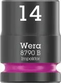 Wera 005505 Nástrčná hlavice 3/8" 6hran 14,0 mm Impaktor 8790 B, rázová (W05005505001)