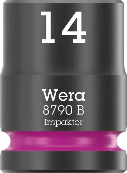 Wera 005505 Nástrčná hlavice 3/8" 6hran 14,0 mm Impaktor 8790 B, rázová (W05005505001)