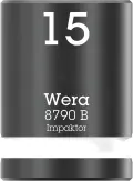 Wera 005506 Nástrčná hlavice 3/8" 6hran 15,0 mm Impaktor 8790 B, rázová (W05005506001)
