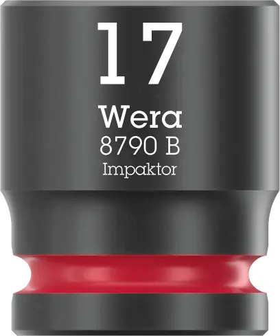 Wera 005508 Nástrčná hlavice 3/8" 6hran 17,0 mm Impaktor 8790 B, rázová (W05005508001)