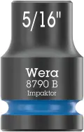 Wera 005515 Nástrčná hlavice 3/8" 6hran 5/16" Impaktor 8790 B, palcová, rázová (W05005515001)
