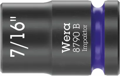 Wera 005517 Nástrčná hlavice 3/8" 6hran 7/16" Impaktor 8790 B, palcová, rázová (W05005517001)