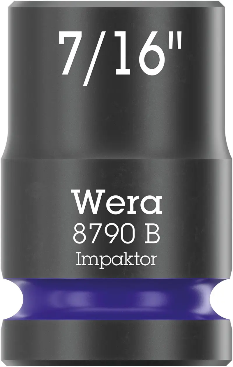 Wera 005517 Nástrčná hlavice 3/8" 6hran 7/16" Impaktor 8790 B, palcová, rázová (W05005517001)