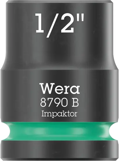 Wera 005518 Nástrčná hlavice 3/8" 6hran 1/2" Impaktor 8790 B, palcová, rázová (W05005518001)