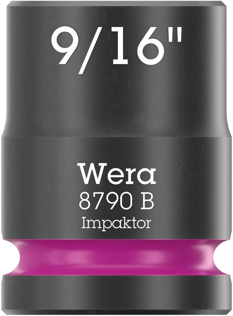 Wera 005519 Nástrčná hlavice 3/8" 6hran 9/16" Impaktor 8790 B, palcová, rázová (W05005519001)
