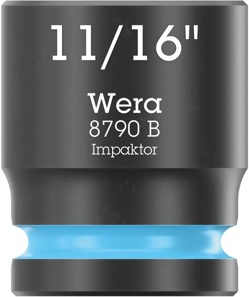 Wera 005521 Nástrčná hlavice 3/8" 6hran 11/16" Impaktor 8790 B, palcová, rázová (W05005521001)