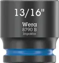 Wera 005523 Nástrčná hlavice 3/8" 6hran 13/16" Impaktor 8790 B, palcová, rázová (W05005523001)