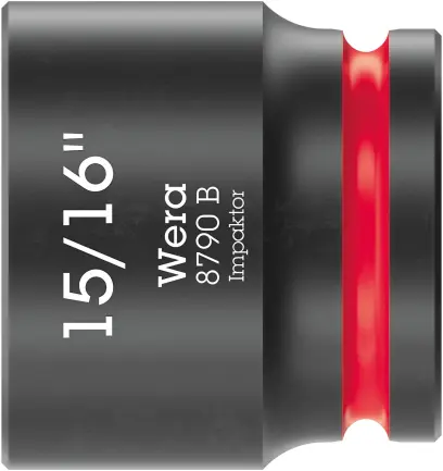 Wera 005525 Nástrčná hlavice 3/8" 6hran 15/16" Impaktor, 8790 B, palcová, rázová (W05005525001)