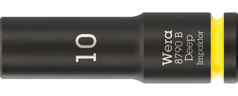 Wera 005551 Nástrčná hlavice 3/8" 6hran 10 mm typ 8790 B Impaktor Deep, dlouhá (W05005551001)