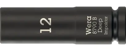Wera 005553 Nástrčná hlavice 3/8" 6hran 12 mm typ 8790 B Impaktor Deep, dlouhá (W05005553001)