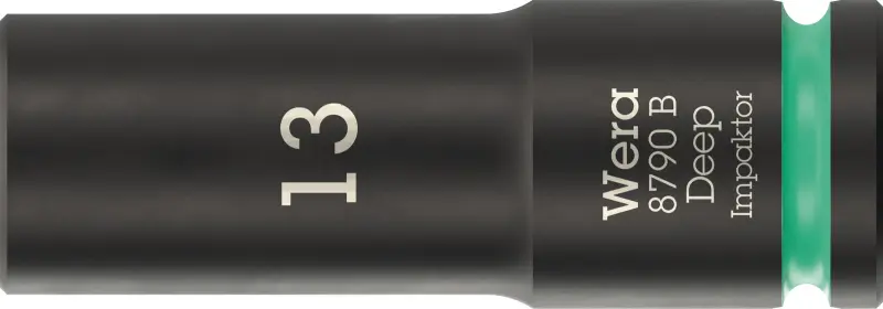 Wera 005554 Nástrčná hlavice 3/8" 6hran 13 mm typ 8790 B Impaktor Deep, dlouhá (W05005554001)