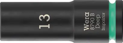 Wera 005554 Nástrčná hlavice 3/8" 6hran 13 mm typ 8790 B Impaktor Deep, dlouhá (W05005554001)