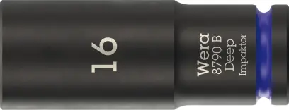 Wera 005557 Nástrčná hlavice 3/8" 6hran 16 mm typ 8790 B Impaktor Deep, dlouhá (W05005557001)