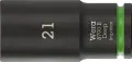 Wera 005561 Nástrčná hlavice 3/8" 6hran 21 mm typ 8790 B Impaktor Deep, dlouhá (W05005561001)