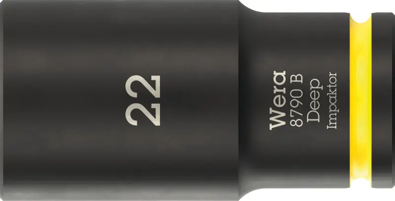 Wera 005562 Nástrčná hlavice 3/8" 6hran 22 mm typ 8790 B Impaktor Deep, dlouhá (W05005562001)