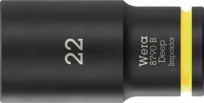 Wera 005562 Nástrčná hlavice 3/8" 6hran 22 mm typ 8790 B Impaktor Deep, dlouhá (W05005562001)
