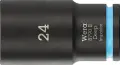 Wera 005563 Nástrčná hlavice 3/8" 6hran 24 mm typ 8790 B Impaktor Deep, dlouhá (W05005563001)