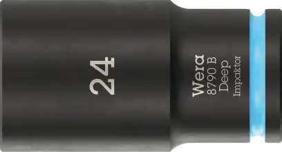 Wera 005563 Nástrčná hlavice 3/8" 6hran 24 mm typ 8790 B Impaktor Deep, dlouhá (W05005563001)