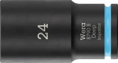 Wera 005563 Nástrčná hlavice 3/8" 6hran 24 mm typ 8790 B Impaktor Deep, dlouhá (W05005563001)
