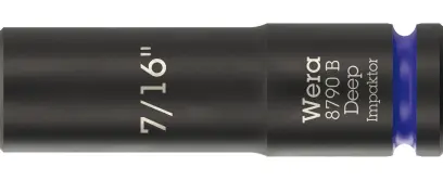 Wera 005567 Nástrčná hlavice 3/8" 6hran 7/16" typ 8790 B Impaktor Deep, dlouhá, palcová (W05005567001)