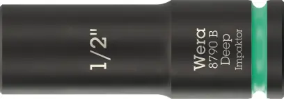 Wera 005568 Nástrčná hlavice 3/8" 6hran 1/2" typ 8790 B Impaktor Deep, dlouhá, palcová (W05005568001)
