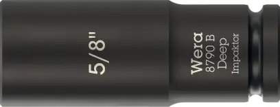 Wera 005570 Nástrčná hlavice 3/8" 6hran 5/8" typ 8790 B Impaktor Deep, dlouhá, palcová (W05005570001)