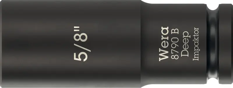 Wera 005570 Nástrčná hlavice 3/8" 6hran 5/8" typ 8790 B Impaktor Deep, dlouhá, palcová (W05005570001)