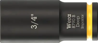 Wera 005572 Nástrčná hlavice 3/8" 6hran 3/4" typ 8790 B Impaktor Deep, dlouhá, palcová (W05005572001)