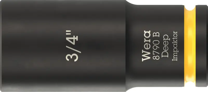 Wera 005572 Nástrčná hlavice 3/8" 6hran 3/4" typ 8790 B Impaktor Deep, dlouhá, palcová (W05005572001)