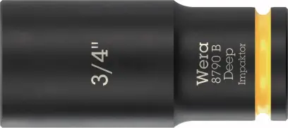 Wera 005572 Nástrčná hlavice 3/8" 6hran 3/4" typ 8790 B Impaktor Deep, dlouhá, palcová (W05005572001)