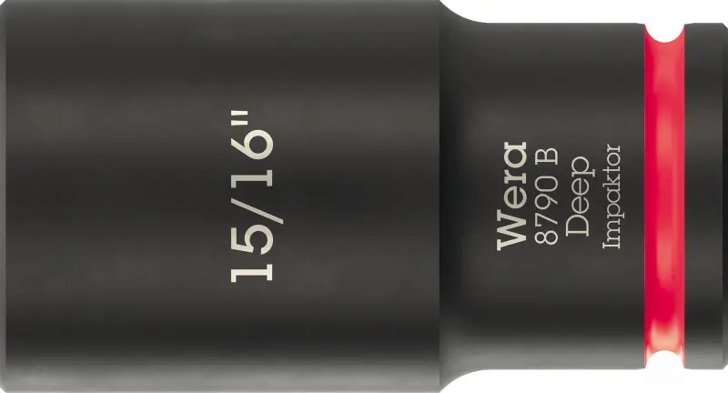 Wera 005575 Nástrčná hlavice 3/8" 6hran 15/16" typ 8790 B Impaktor Deep, dlouhá, palcová (W05005575001)