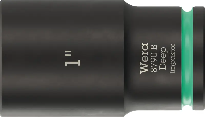 Wera 005576 Nástrčná hlavice 3/8" 6hran 1" typ 8790 B Impaktor Deep, dlouhá, palcová (W05005576001)