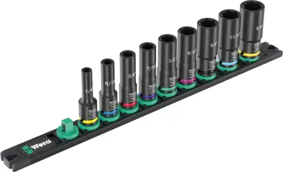 Wera 005591 Magnetický držák 9661 B Impaktor Deep Imperial 1 - nástrčné hlavice 3/8" 1/4 ÷ 3/4" 8790 B - 10 dílů (W05005591001)