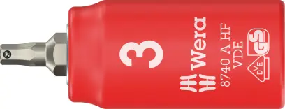 Wera 005900 Zástrčná bitová hlavice Zyklop 1/4" 6hran 3 mm typ 8740 A VDE HF Hex-Plus přidržovací (W05005900001)
