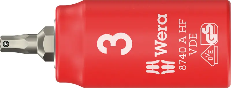 Wera 005900 Zástrčná bitová hlavice Zyklop 1/4" 6hran 3 mm typ 8740 A VDE HF Hex-Plus přidržovací (W05005900001)