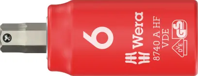 Wera 005903 Zástrčná bitová hlavice Zyklop 1/4" 6hran 6 mm typ 8740 A VDE HF Hex-Plus přidržovací (W05005903001)