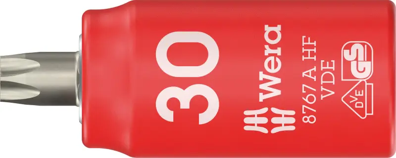 Wera 005925 Zástrčná bitová hlavice Zyklop 1/4" TX 30 typ 8767 A VDE HF TORX® přidržovací (W05005925001)